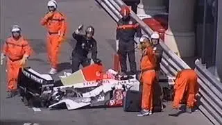 MT89 Formula1 2003 Monaco FP3 Button Crash