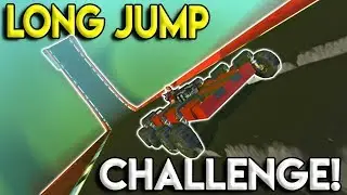 EXTREME LONG JUMP CHALLENGE! - Scrap Mechanic Multiplayer Update Gameplay - Build Challenge