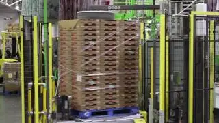 Video highlights Driscolls Fully Automatic Rotary Split n Rope Pallet Wrapper