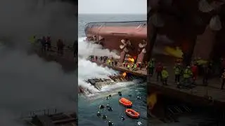 🚨 Upside-Down Ship on Fire&hellip; Rescue Mission Caught on Camera! 💥