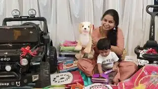 Our baby first Birthday gifts opening | family and friends love @bincyakhilanvith_kichu 