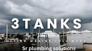 how overhead tank fitting and lifting #plumbing