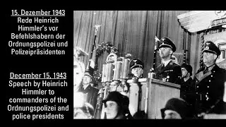 Speech by Heinrich Himmler on December 15, 1943, to commanders of the Order Police