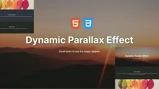 Parallax Scrolling Effect | Responsive Double & Dynamic Parallax Scrolling Effect Using HTML & CSS