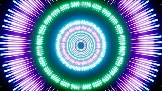 abstract neon light streak portal 4k loop