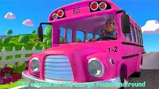 [ 1 MIN LOOP ] 🚐 Wheels on the Bus &ndash; Cartoon Sound Version | Kids Music
