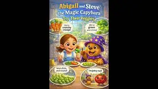 Abigail and Steve the Magic Capybara Try Their Veggies