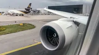 WestJet 787-9 taxi and takeoff from YYZ (runway 23)