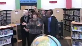 Illinois Secretary of State Jesse White visits Gail Borden Library