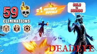 59 ELIMINATIONS WINS FORTNITE: DEADEYE Skin | Gameplay Solo vs Squads PC With XBOX Elite series 2