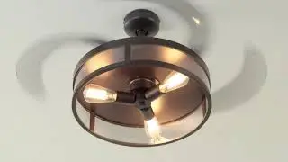 Fanaway 212929010 Classic Retractable 4 Blade Indoor Ceiling Fan with Dimmable LED Light Kit Reviews