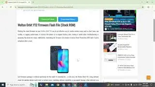 Walton Orbit Y12 Firmware Flash File (Stock ROM) | Unlock Tool | Samsung Frp Tool | GSM Tool