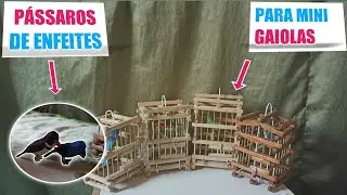 Muito lindo 😱 Passarinhos de papel | para MINI GAIOLAS de ENFEITES | Faça o seu agora! 😀