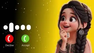 Cute Cartoon Girl Incoming Call Video Ringtone 😍 | New Trending Mobile Ringtone 2026