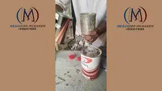مراحل صباغة طبالي باللون الذهبي