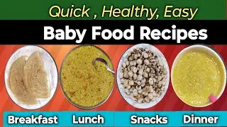 Weight Gain Baby Food Recipes (8 M - 2 yrs)| Baby Food Chart.