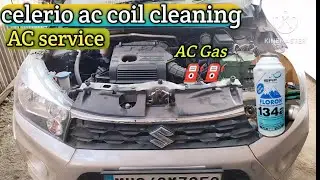 Celerio AC coil cleaning !!  Celerio ac cooling coil sarvice!! #maruti  #Celerio#AC ⛽⛽