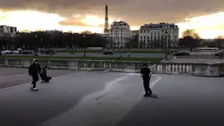 Look at Paris on eve of lockdown and before easing
