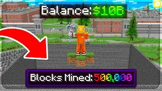 Я добыл 500 000 блоков в тюрьмах Minecraft.