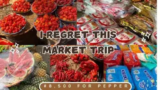 Lagos Market Vlog: I Regret Going to Agege Market! 😱| Fresh Pepper Price Shock + Best Chicken Market