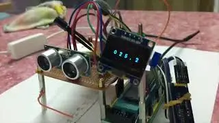 Ultrasound Ruler by Satellite Time Synchronized Sender Unit and Receiver Unit