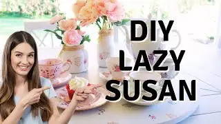 DIY Lazy Susan Hack ~ High Tea Idea ~ How To Make A Lazy Susan ~ DIY Lazy Susan Wood