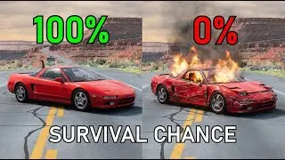 Realistic Survival Chance Crash Testing Ep.19 | BeamNG.drive