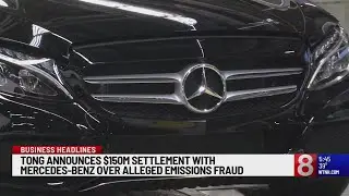 Connecticut to receive $5M in Mercedes-Benz settlement for alleged emissions fraud