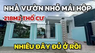 Nhà vườn cấp 4 nhỏ 218m2 thổ cư, chỉ 2,18 tỷ, ngay Đinh Đức Thiện Bình Chánh sát trung tâm TPHCM
