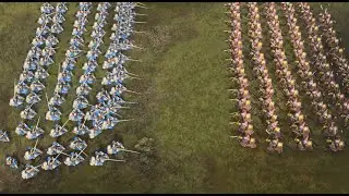 Age of Empires IV: Japanese Mounted Samurai vs  French Royal Knight