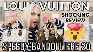 LV SPEEDY BANDOULIERE 20 REVIEW 🤯😱COMPARISSON, WHAT FITS INSIDE, WEAR AND TEAR * IS IT WORTHY?