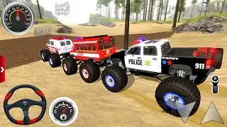 Juegos De Carros - Police cars, Fire Truck, Ambulance Driving Xtreme Off-Road #2 - Android Gameplays