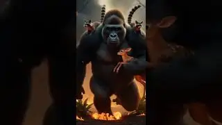 Gorilla, the brave protector of the jungle 🌿