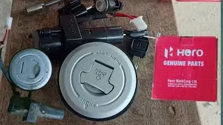 Hero Super splendor look kit fitting How to install new lock