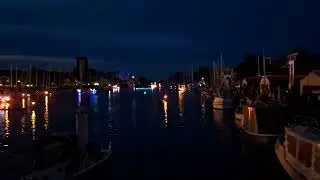 Fischerfest Greifswald 2024.  Ryck in Flammen Sehnsucht Closing Ceremony