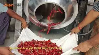 🌶️🌶️🔥🔥Best chilli roasting machine in India🔥🔥🌶️🌶️ : +91 951200 6775 #millpower