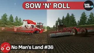 Harvesting Canola, Spreading lime & Sowing Barley - No Man's Land #36 FS22 Timelapse