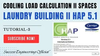 Tutorial-3 II Cooling Load Calculation II Creating Spaces II Success Engineering Official II