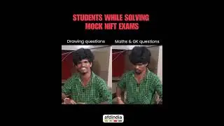 NIFT Mock Test Reality 🤣 | Drawing vs Maths & GK Questions | Design Entrance Exam Prep