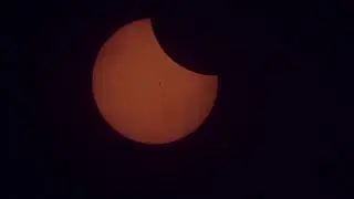 Transit of Space Station During the 2017 Total Solar Eclipse