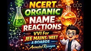 Most Important NCERT Organic Name Reactions ⚡ | JEE Mains / NEET / Boards