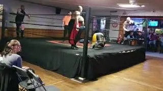 THE WILD MAN BEAST/ PRETTY BOY FLOYD vs. DOJ / KURT ALEXAZANDER  IN TAG TEAM WRESTLING ACTION