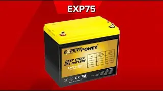 EXP75 - 12V 75Ah Lead-Acid Gel Battery | Expert Power