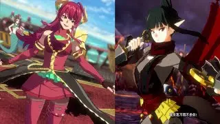 DNF female🥰pain and Dominated，snow red Kunoichi, scarlet Dragon Knight VS orange Brawler