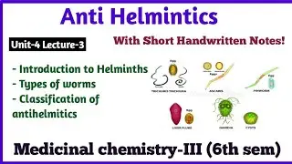Anthelmintic Drugs Basic Introduction and Classification of Anthelmintic Drugs | Medicinal Chemistry