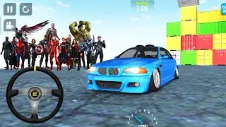 Blue BMW Drift - Car Parking 3D: Modified Car City Park and Drift #4 - Best Gameplay (Android iOS)