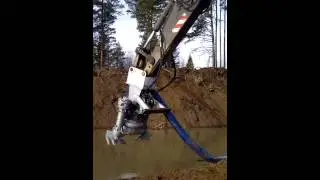 Dragflow pump HY85 with cutters on the boom excavator Volvo 290