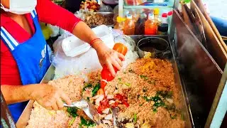 2$ Fried Rice 38-Year-Old Tiny Market Activity!!! Cambodia Street Food