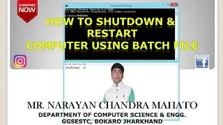 how to shutdown computer using batch file