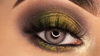 Easy Duo Chrome/ Multichrome Eyeshadow | Green Golden Eye Makeup | How To Use Europe Girl Pigment